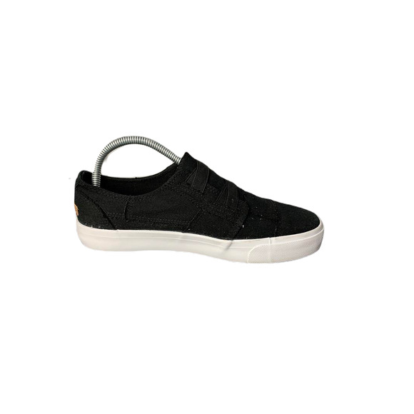 Black Canvas Slip-On Sneakers Womens Size 9 - Picture 6 of 8